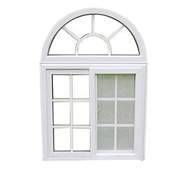 Beliebte Pvc-Weißfarbe Upvc-Rutschfenster für Wohngebäude