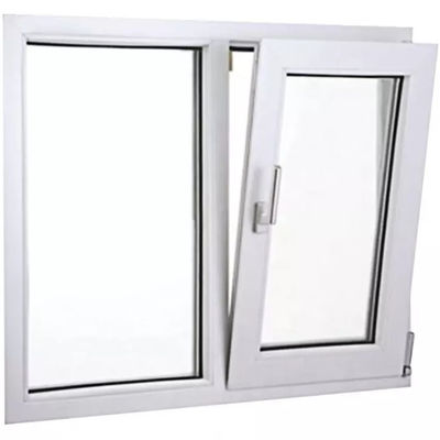 UPVC / PVC ダブルガラス 傾斜とターン 窓 内部開口