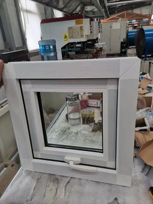 熱隔熱 PVC カーネーション 窓 白 UPVC ダブルガラス 窓