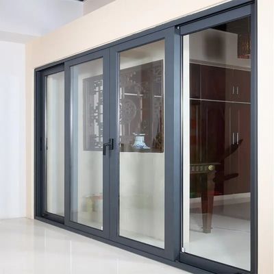 Exterior House Aluminium Sliding Door Soundproof Double Glazed Sliding Door