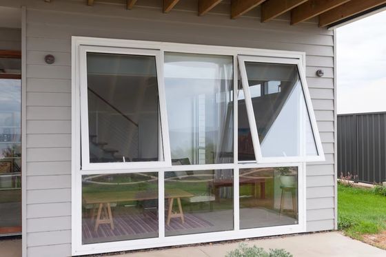 ヨーロッパ様式 PVC 窓窓 窓口 UPVC 二重ガラス