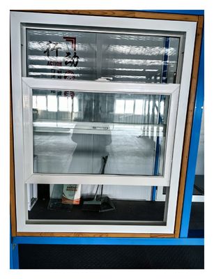 防音ガラス ダブル ハング ヴィニール 窓 UPVC ダブル ガラス 窓 オーダーメイド