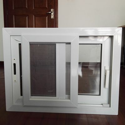Hurricane Impact PVC Sliding Window Dengan Mosquito Mesh Disesuaikan