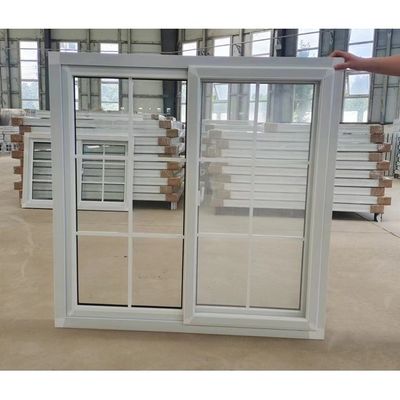 シングルガラス テンパールガラス UPVC スライディング ウィンドウとドア グリルの蚊帳