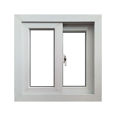 PVC Plastik UPVC Çift Cam Yatay Kaydırma Pencere