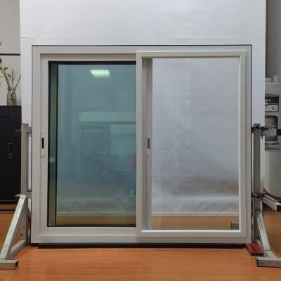 Kính đúc kép PVC cửa sổ trượt tùy chỉnh Gập Upvc cửa sổ màu trắng
