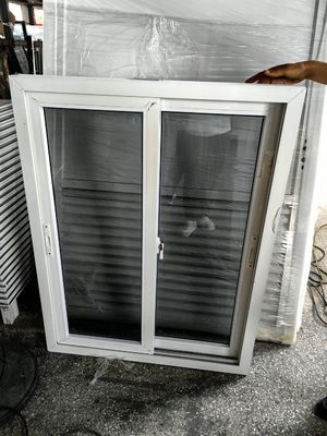 Ev Çift Camlı Pencereler İçin PVC FiberGlass Screen Kaydırıcı Pencere Tasarımı