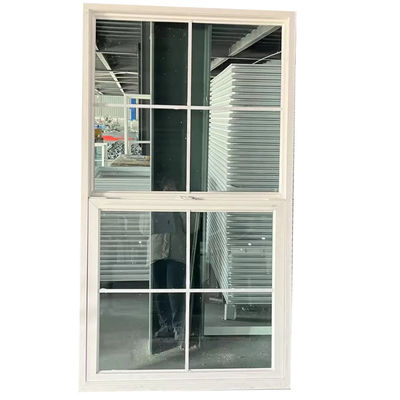シングル・ダブル・グラス UPVC PVC ヴィニール・シングル・ハンガー・ウィンドウ
