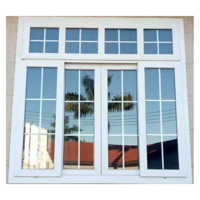 Bảo tồn nhiệt Cửa sổ PVC trắng Tiết kiệm năng lượng Cửa sổ PVC Pháp