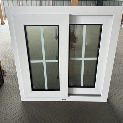 Xây dựng nhà ở cửa sổ trượt PVC kính kép với lưới