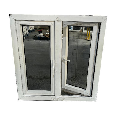 60 Series PVC Casement Windows Hot Sales Single Double Glazed Windows Living Room Casement Windows With Window Screen
