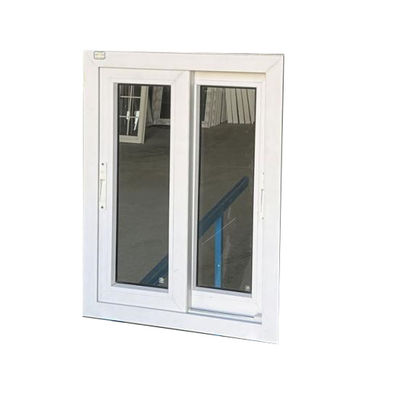 シングルとダブルガラスのUPVC PVCスライディングハウス ハリケーンの影響のある窓デザイン 10年価値と低保守