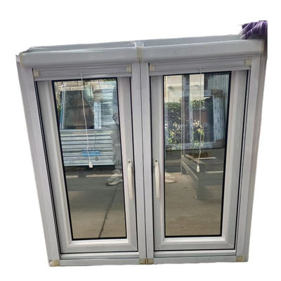 Ventanas abatibles de vidrio de doble acristalamiento para edificios residenciales y comerciales con mosquitera