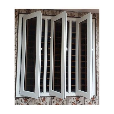 Jendela Casement Profil PVC Dan Pintu UPVC Dengan Ketebalan Bingkai 60mm/65mm/70mm/82mm