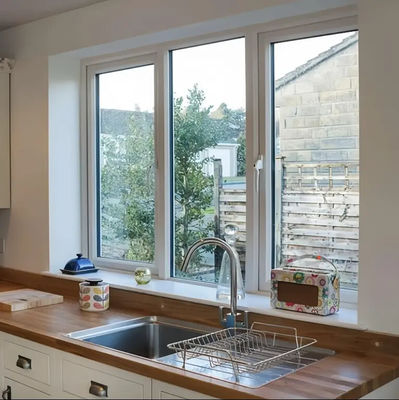 PVC Badkamer Deuren en Ramen Draairaam Glazen Raam voor Badkamer Ventanas De upvc draairamen met muggengaas
