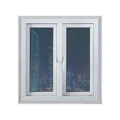 تصميم نوافذ منزلية من البي في سي / يو بي في سي ذات الزجاج المزدوج للعقارات الإنشائية، مقاومة للأعاصير