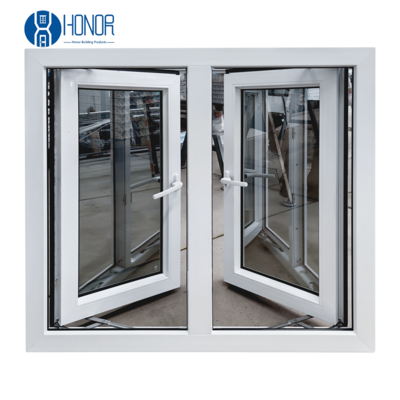 CE ダブルまたはトリプルガラスのビニール PVC / UPVC キャセメント 窓ドア スイングアウトデザイン より良い機能性のために