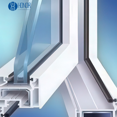 Ventana abatible de doble acristalamiento con vidrio templado resistente a huracanes para cocina, baño, entrada y balcón