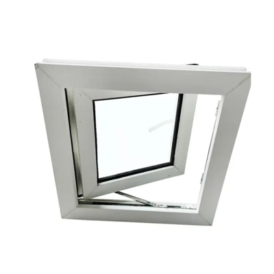 シングル二重ガラス防音Upvc Pvc カスメント窓