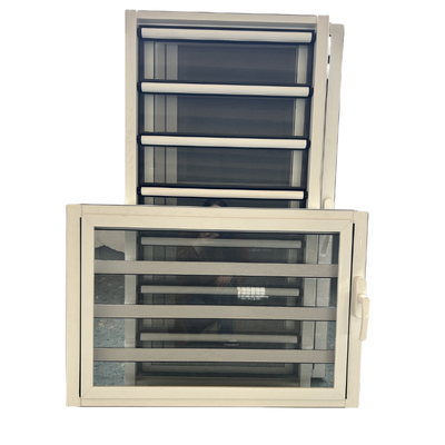 American Style Commercial System Aluminum Glass Louver Window Large Scale Shutter windows