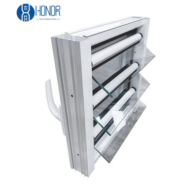 Ventana de vidrio de aluminio con pantalla de mosca de tamaño personalizable