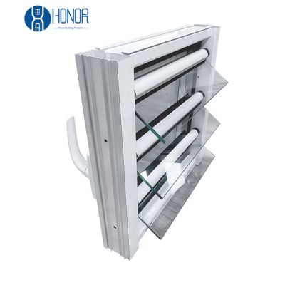 Jalousie Window Aluminum Louver Frames Modern Window Jealousy Frame with Fly Screen