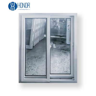 Latest Design Grill PVC Vinyl Sliding Window UPVC Plastic Sliding Glass Windows