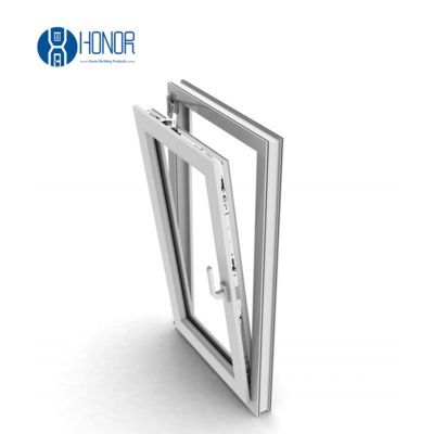 Hot Sale UPVC Casement Tilt Turn Window with Double Glazing