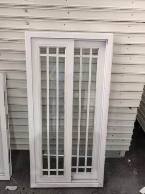 China Wholesale PVC UPVC Sliding Window With Grill Design Custom PVC Sliding Window With Mosquito Mesh