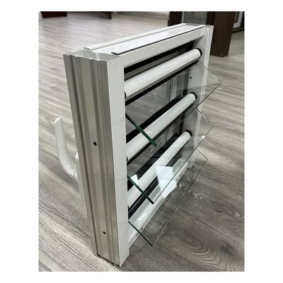 Aluminum Latest Design Aluminum Frame Louver Window Fixed Adjustable Glass Jalousie Windows